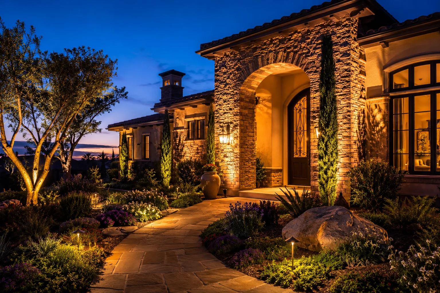 Read more about the article Landscape Lighting in Orange County: Why Your Home Looks Unfinished After Dark